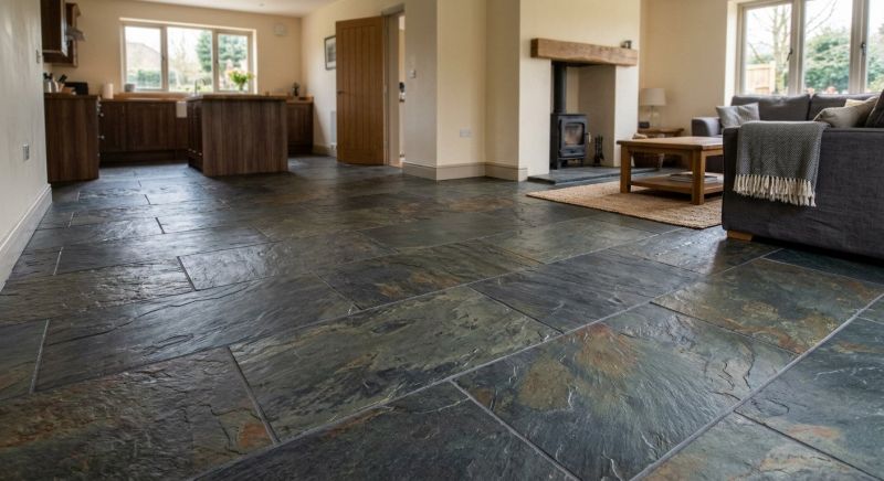 Slate Floor Installation in Olathe, KS